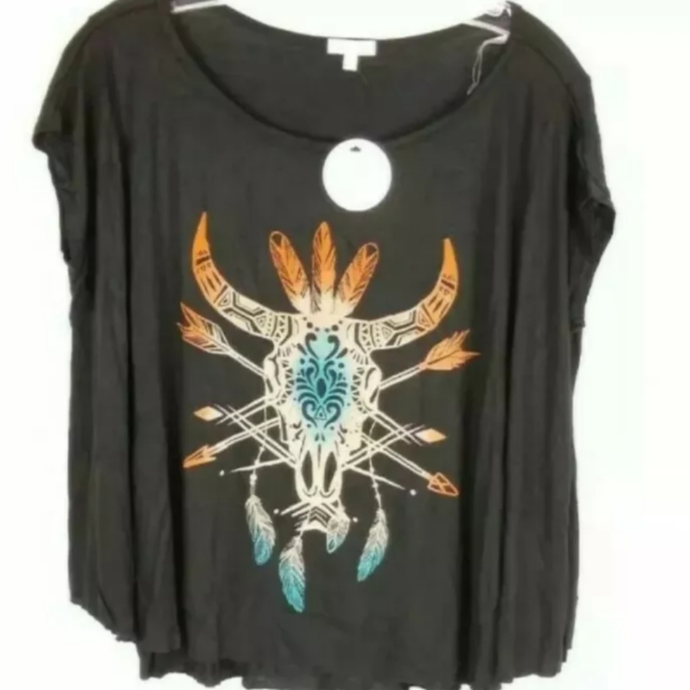 En Creme Boutique Brand Women's Sheer Boho Southwestern Oversized Small New